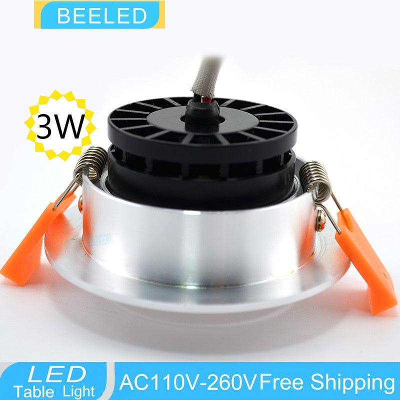 LED Downlights COB 3W 5W 7W Recessed LED downlight led bulb Spot Light Lamp warm white aluminum dimmable 220V 110V home decor