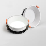 DBF 2020 Frameless 3 Light Temperature Anti Glare Recessed Downlight 7W 10W 12W 15W Round LED Ceiling Spot Light Pic Background