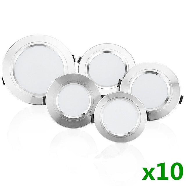 Led Downlights 5W 9W 12W 15W 18W 10pcs/lot AC 220V 230V 240V LED Ceiling Downlight Lamps Led Ceiling Lamp Home Indoor Lighting