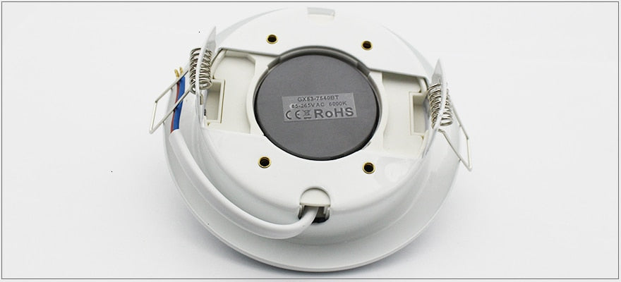LEDIARY Bright Separable Led Downlights Round Recessed 8W 110-240V 90mm Cut Hole Aluminum GX53 Light Source 3000K/4000K/6000K