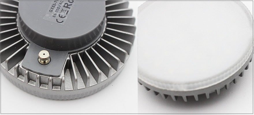 LEDIARY Bright Separable Led Downlights Round Recessed 8W 110-240V 90mm Cut Hole Aluminum GX53 Light Source 3000K/4000K/6000K