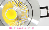 LED Downlight Dimmable Round Recessed Lamp 3W 5W 7W 9W 12W 15W 18W 220V 110V Led Bulb Bedroom Kitchen Indoor LED Spot Lighting