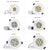 Downlight LED 1pcs 1W 3W 4W 5W 7W Spot Light Dimmable IP44 Indoor Recessed LED Lamp Light Adjustable AC110V 220V