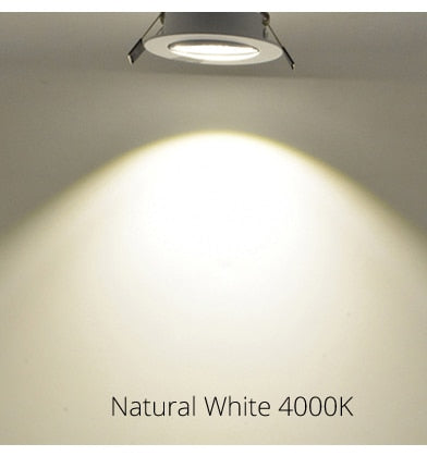 Downlight LED 1pcs 1W 3W 4W 5W 7W Spot Light Dimmable IP44 Indoor Recessed LED Lamp Light Adjustable AC110V 220V