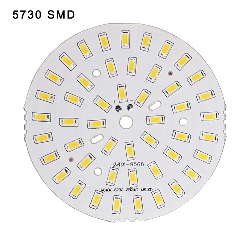 10pcs/lot 3W 7W 12W 18W 24W 36W 5730 Brightness SMD lamp Bead Board Led Lamp Panel For Ceiling PCB With LED downlight