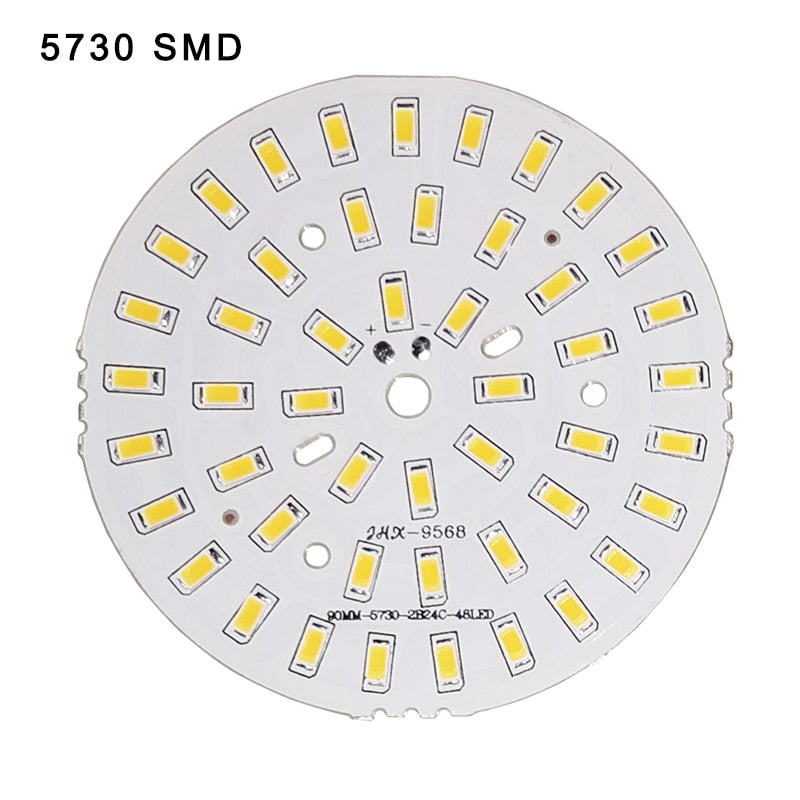 10pcs/lot 3W 7W 12W 18W 24W 36W 5730 Brightness SMD lamp Bead Board Led Lamp Panel For Ceiling PCB With LED downlight