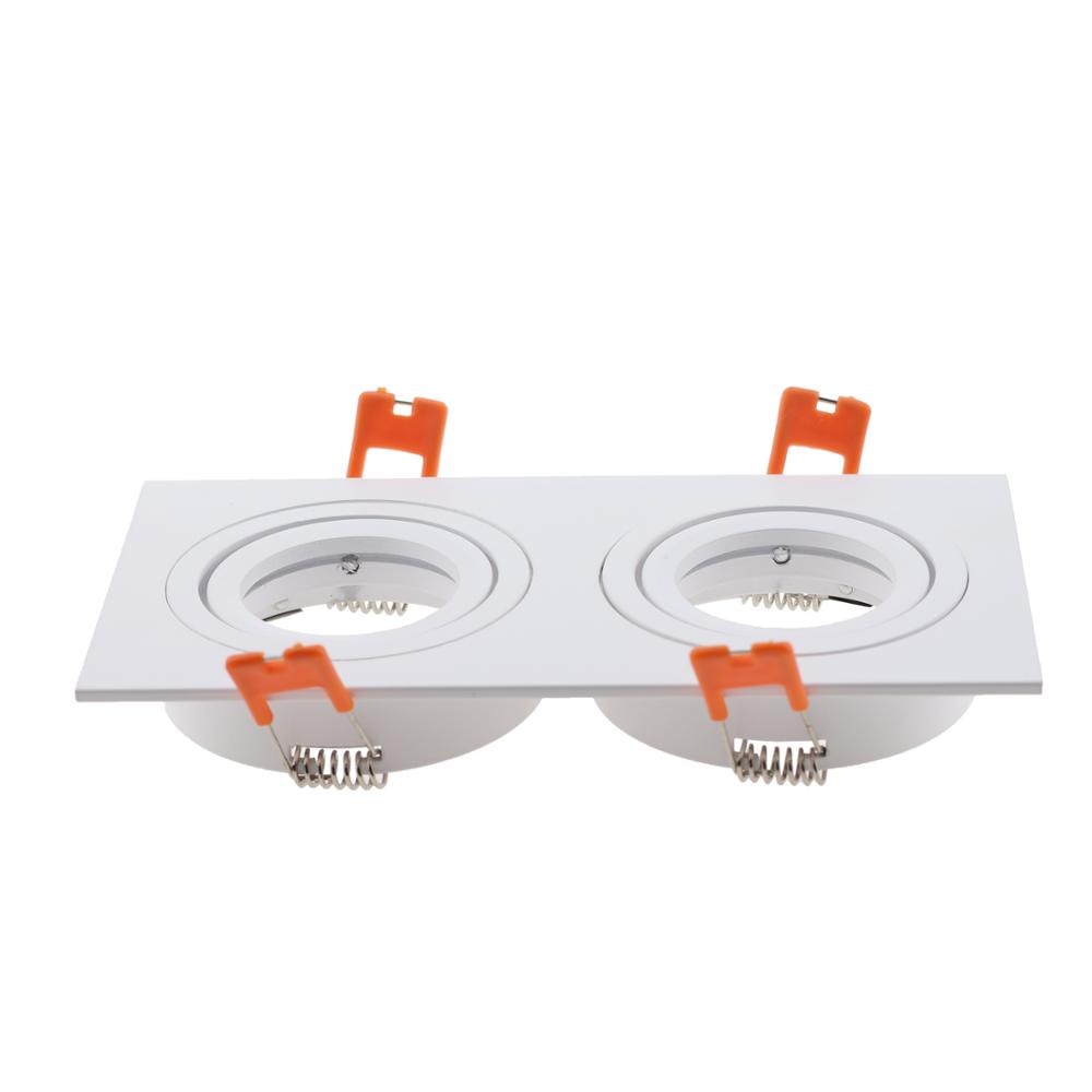 Hot Sale Square 2020 Aluminum LED Downlight Light Holder GU10 Fitting Fixture Frame Spot Light Bracket For MR16