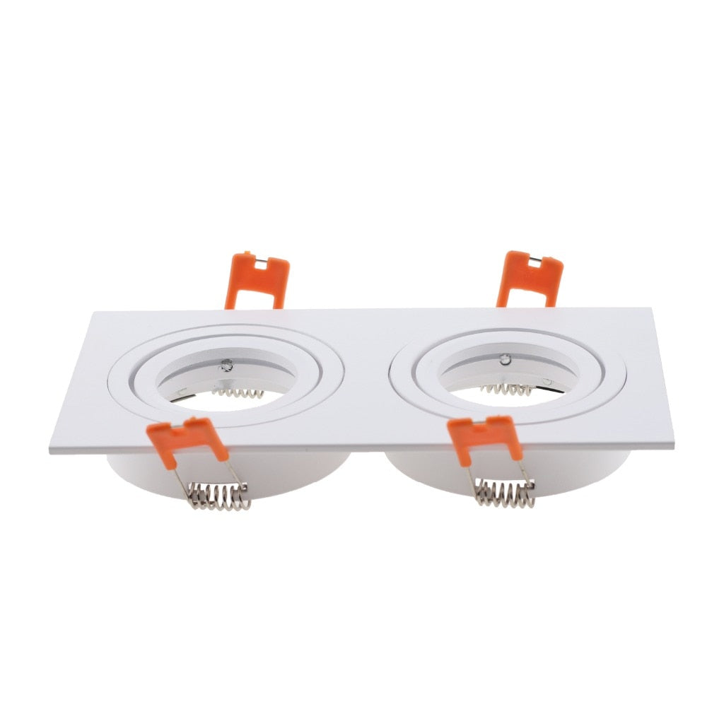 Hot Sale Square 2020 Aluminum LED Downlight Light Holder GU10 Fitting Fixture Frame Spot Light Bracket For MR16
