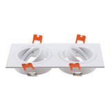 Hot Sale Square 2020 Aluminum LED Downlight Light Holder GU10 Fitting Fixture Frame Spot Light Bracket For MR16