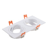 Hot Sale Square 2020 Aluminum LED Downlight Light Holder GU10 Fitting Fixture Frame Spot Light Bracket For MR16