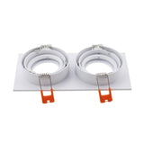 Hot Sale Square 2020 Aluminum LED Downlight Light Holder GU10 Fitting Fixture Frame Spot Light Bracket For MR16