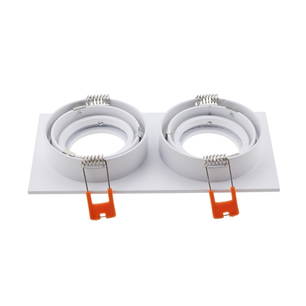 Hot Sale Square 2020 Aluminum LED Downlight Light Holder GU10 Fitting Fixture Frame Spot Light Bracket For MR16