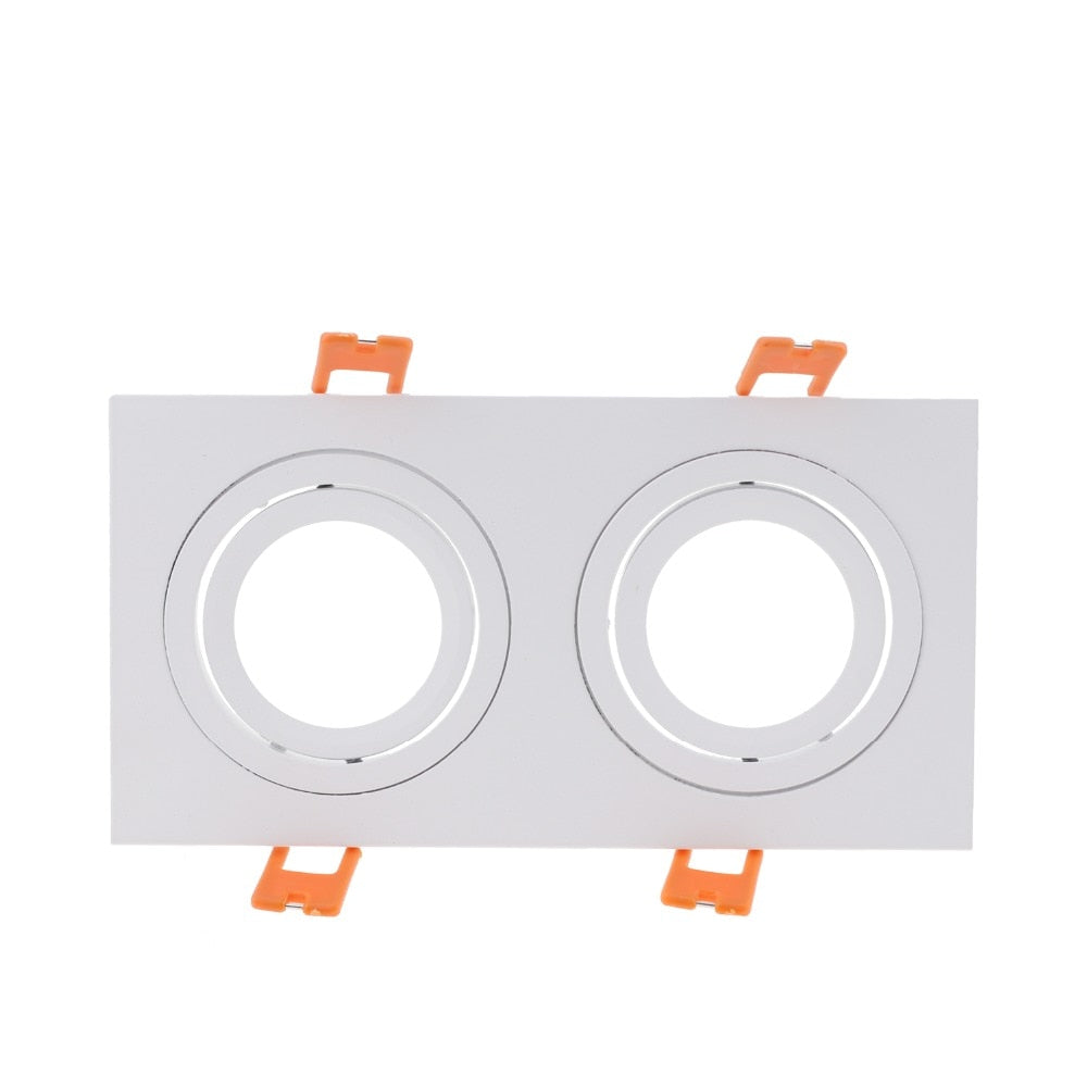 Hot Sale Square 2020 Aluminum LED Downlight Light Holder GU10 Fitting Fixture Frame Spot Light Bracket For MR16
