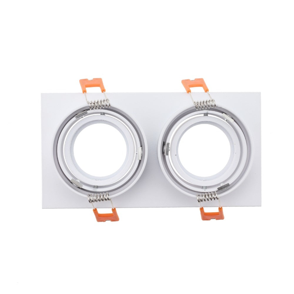 Hot Sale Square 2020 Aluminum LED Downlight Light Holder GU10 Fitting Fixture Frame Spot Light Bracket For MR16