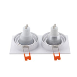 Hot Sale Square 2020 Aluminum LED Downlight Light Holder GU10 Fitting Fixture Frame Spot Light Bracket For MR16