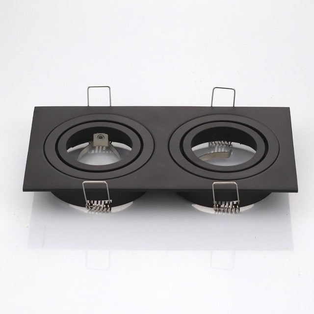 Hot Sale Square 2020 Aluminum LED Downlight Light Holder GU10 Fitting Fixture Frame Spot Light Bracket For MR16