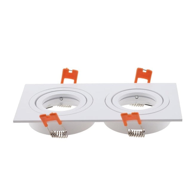 Hot Sale Square 2020 Aluminum LED Downlight Light Holder GU10 Fitting Fixture Frame Spot Light Bracket For MR16