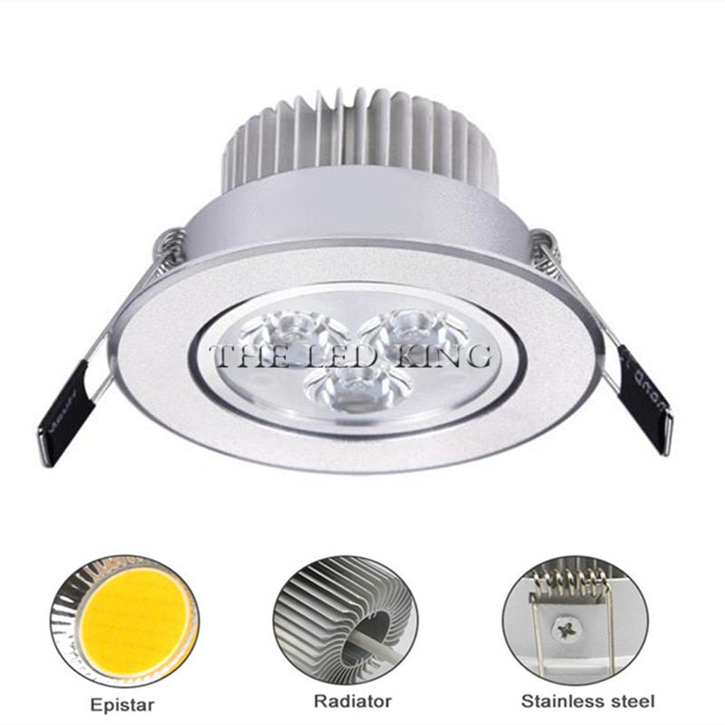 Super Bright Round 3W-15W LED Downlights Recessed COB LED Ceiling Spot lights AC220V Warm /Cold White LED Lamp Indoor Lighting