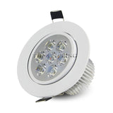 Super Bright Round 3W-15W LED Downlights Recessed COB LED Ceiling Spot lights AC220V Warm /Cold White LED Lamp Indoor Lighting