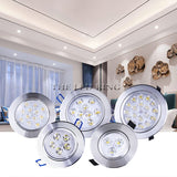 Super Bright Round 3W-15W LED Downlights Recessed COB LED Ceiling Spot lights AC220V Warm /Cold White LED Lamp Indoor Lighting