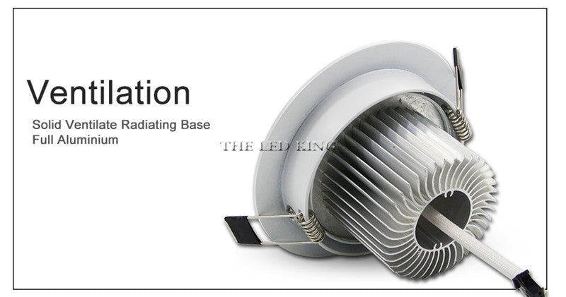 Super Bright Round 3W-15W LED Downlights Recessed COB LED Ceiling Spot lights AC220V Warm /Cold White LED Lamp Indoor Lighting