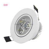 Super Bright Round 3W-15W LED Downlights Recessed COB LED Ceiling Spot lights AC220V Warm /Cold White LED Lamp Indoor Lighting
