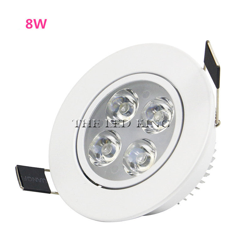 Super Bright Round 3W-15W LED Downlights Recessed COB LED Ceiling Spot lights AC220V Warm /Cold White LED Lamp Indoor Lighting