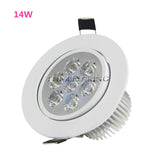 Super Bright Round 3W-15W LED Downlights Recessed COB LED Ceiling Spot lights AC220V Warm /Cold White LED Lamp Indoor Lighting