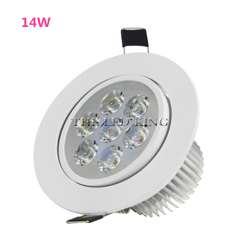 Super Bright Round 3W-15W LED Downlights Recessed COB LED Ceiling Spot lights AC220V Warm /Cold White LED Lamp Indoor Lighting