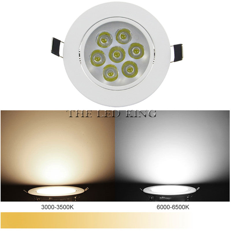 Super Bright Round 3W-15W LED Downlights Recessed COB LED Ceiling Spot lights AC220V Warm /Cold White LED Lamp Indoor Lighting