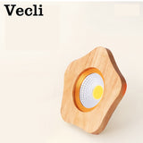 LED Cob 5W/7W Wooden Downlight Nordic Modern Indoor Lamp Aisle Living Room Bedroom Hotel Corridor Ceiling Lamp AC85-265V