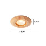 LED Cob 5W/7W Wooden Downlight Nordic Modern Indoor Lamp Aisle Living Room Bedroom Hotel Corridor Ceiling Lamp AC85-265V