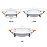 Led Downlight 220v Ceiling Light 5W 7W 9W Recessed Down light Round Led Panel Light 12W Spotlight Indoor Lighting lamp