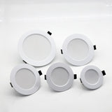 LED Downlight 18W 15W 12W 9W 7W Silver White Shell AC220V 230V spot led Lamp Waterproof downlight Round Recessed Spot Light