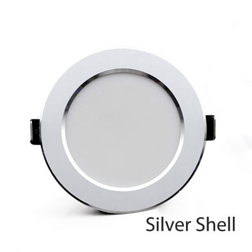 LED Downlight 18W 15W 12W 9W 7W Silver White Shell AC220V 230V spot led Lamp Waterproof downlight Round Recessed Spot Light