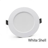 LED Downlight 18W 15W 12W 9W 7W Silver White Shell AC220V 230V spot led Lamp Waterproof downlight Round Recessed Spot Light