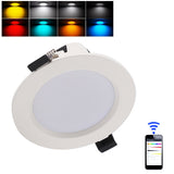 WIFI Smart LED Spot Light Tuya Smart Life Dimmable Downlight 7W RGB Change Warm Cool Ceiling Lamp Work with Alexa Google Home