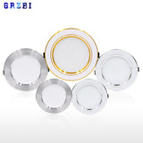 Led Downlights 5W 9W 12W Led Ceiling Light 15W 18W Recessed Down Light Round Led Panel Light 220V LED Spot Light Indoor Lighting