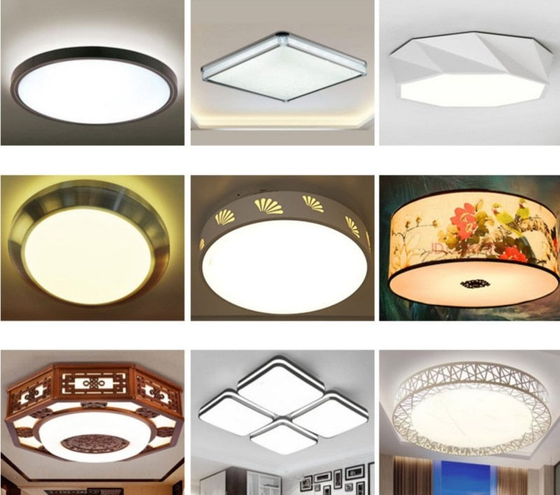Led 12W 18W 24W 36W Round Panel Light Surface Mounted leds Downlight ceiling down 220V 230V 240V lampada lamp Down Lamp Magnetic