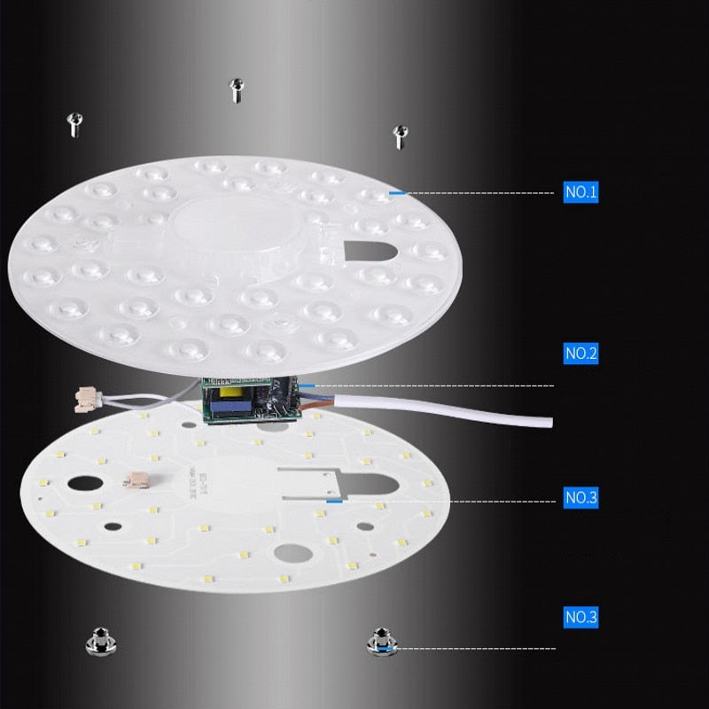 Led 12W 18W 24W 36W Round Panel Light Surface Mounted leds Downlight ceiling down 220V 230V 240V lampada lamp Down Lamp Magnetic
