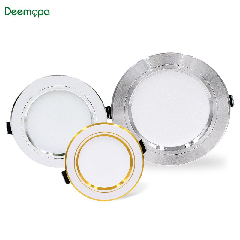 LED Downlight 220V 230V 240V Spot LED Downlight 5W 9W 12W 15W 18W Recessed in LED Ceiling Downlight Light Cold Warm White Lamp
