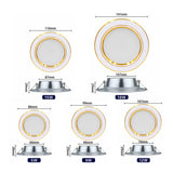 LED Downlight 220V 230V 240V Spot LED Downlight 5W 9W 12W 15W 18W Recessed in LED Ceiling Downlight Light Cold Warm White Lamp