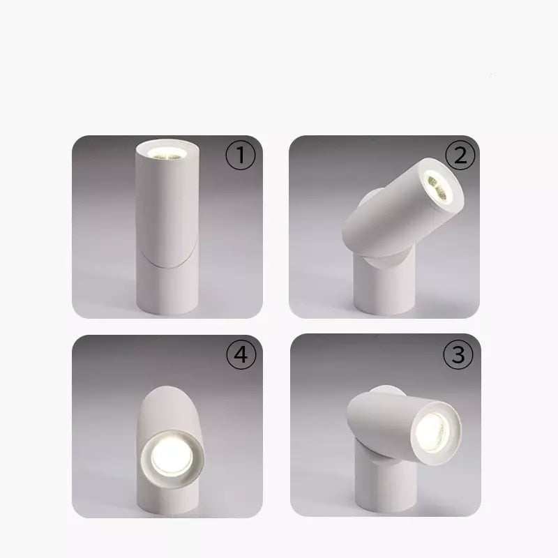 Dimmable Rotating LED Downlights 7W 9W 12W 15W 18W COB LED Ceiling Spot Lights AC110-220V LED Ceiling Wall Lamp Indoor Lighting