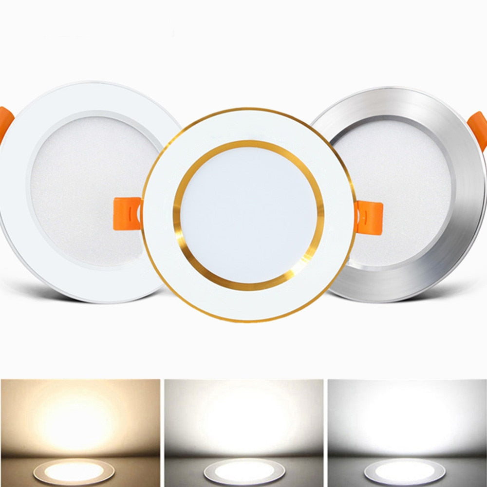 LED Downlight 5W 7W 10W 12W ceiling recessed downlights 220V Round led panel light Bedroom Kitchen Indoor LED Spot Lighting