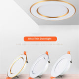 LED Downlight 5W 7W 10W 12W ceiling recessed downlights 220V Round led panel light Bedroom Kitchen Indoor LED Spot Lighting