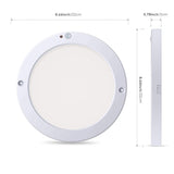 LED 15W/18W Round Panel Light Ceiling Lights Led Motion Sensor Downlight Human Body Infrared Detector Flush Mount Light