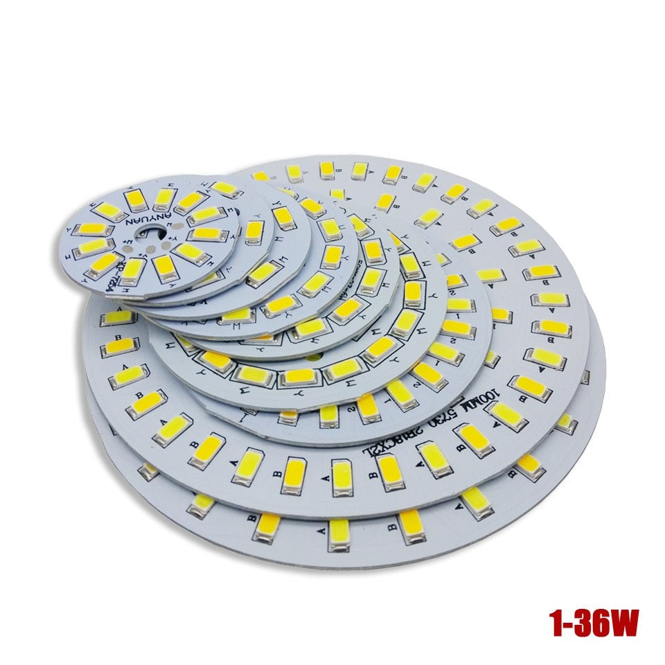 LED PCB SMD5730 lighting source lamp panel Three Color Dimmable 3W 5W 7W 9W 12W 15W 18W Aluminum plate for led bulb downlight .