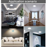 LED 15W/18W Round Panel Light Ceiling Lights Led Motion Sensor Downlight Human Body Infrared Detector Flush Mount Light