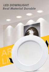 LED Downlight AC220V-240V Waterproof 7W 9W 12W 15W 18W Recessed Round LED Ceiling Lamp LED Spot Lighting Indoor Lighting