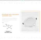 LED Downlight AC220V-240V Waterproof 7W 9W 12W 15W 18W Recessed Round LED Ceiling Lamp LED Spot Lighting Indoor Lighting